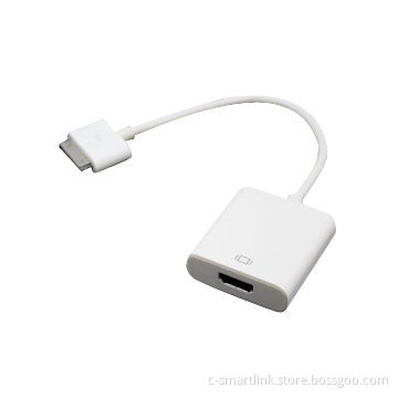 Apple to HDMI Adapter, 30-pin Dock Male to HDMI Female